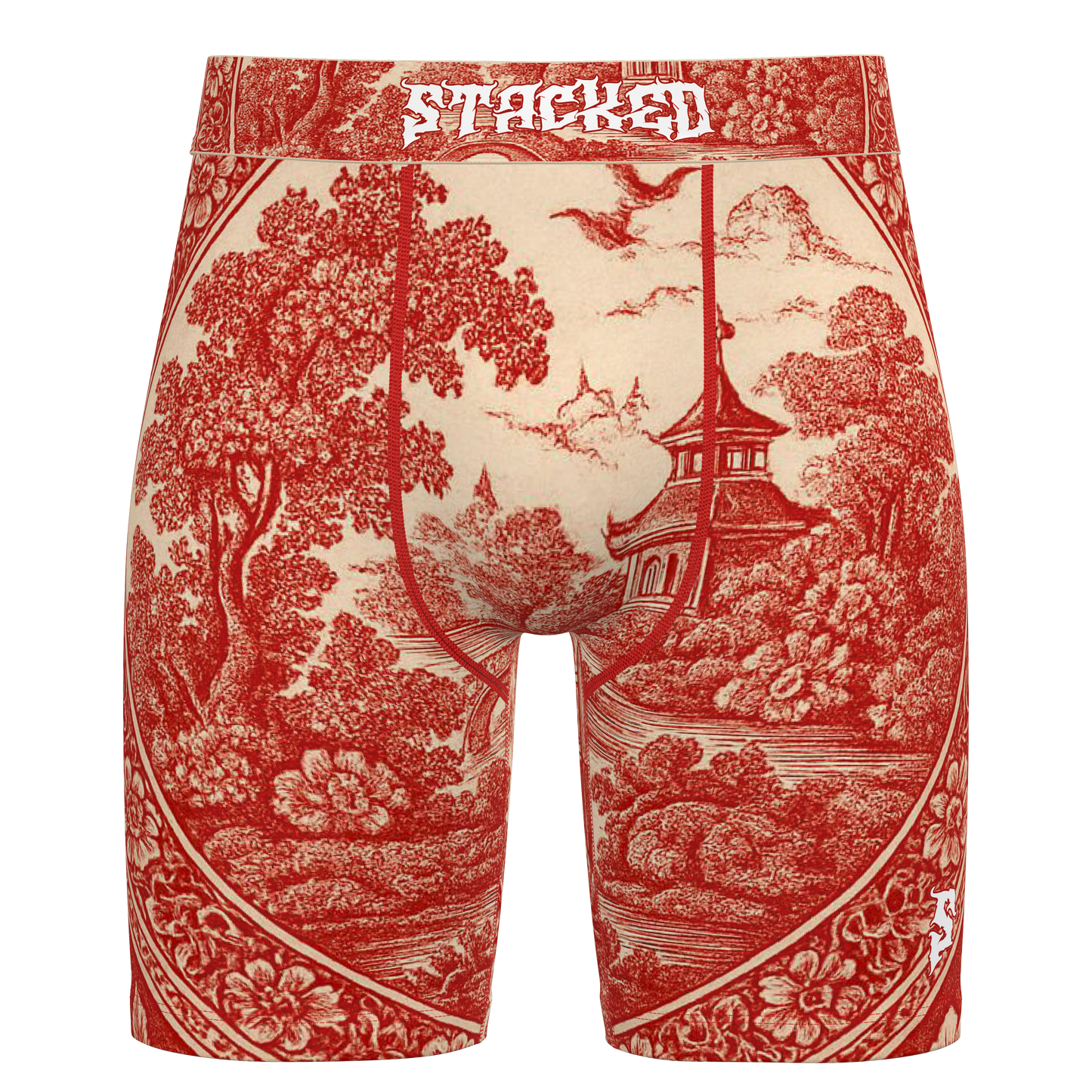 Stacked Temple Red Underwear